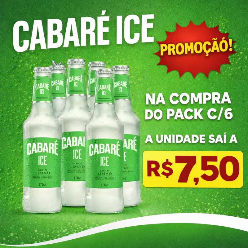 Promoção Pack Cabaré c/6 uni