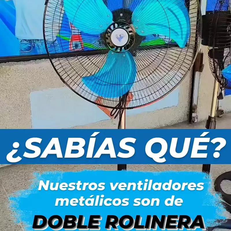 Ventilador eléctrico doble rolinera
