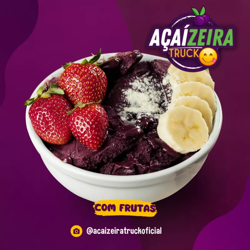 AÇAÍZEIRA NA TIGELA C/ FRUTAS