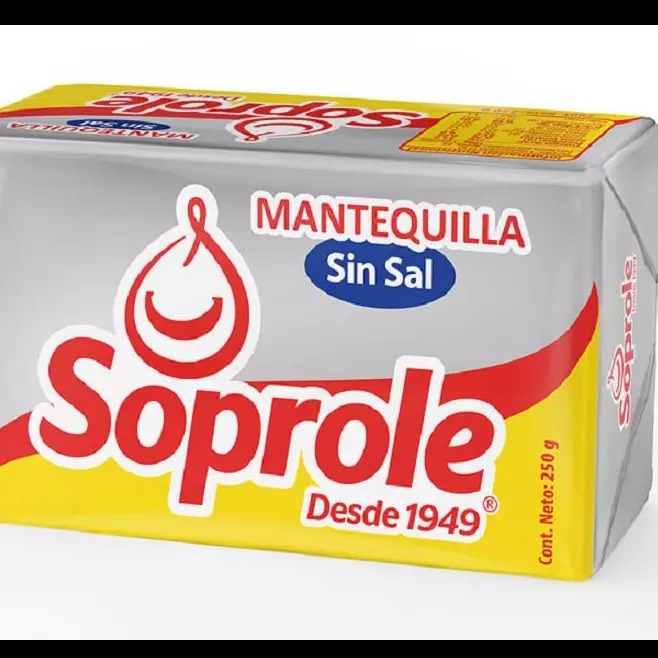 Mantequilla sin sal soprole 250 grs