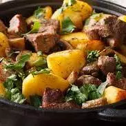 Carne de panela com batata doce
