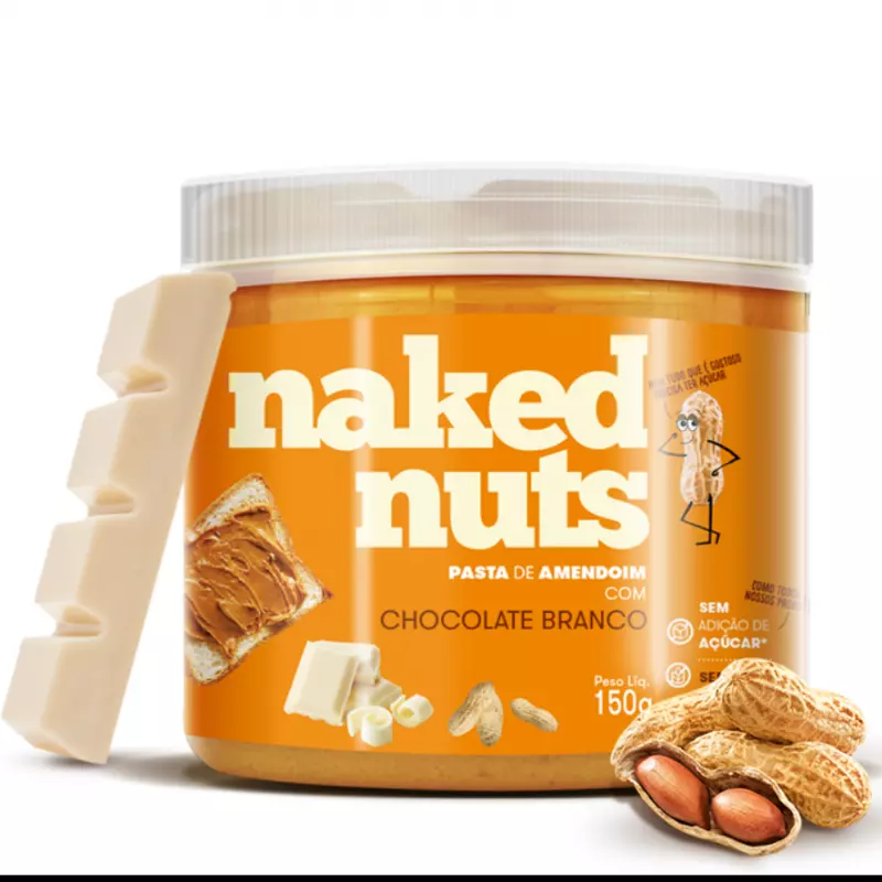 PASTA DE AMENDOIM COM CHOCOLATE BRANCO (150G)