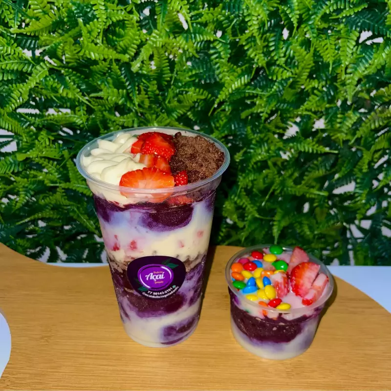 Monte seu açaí 500ml + Ganhe um mini