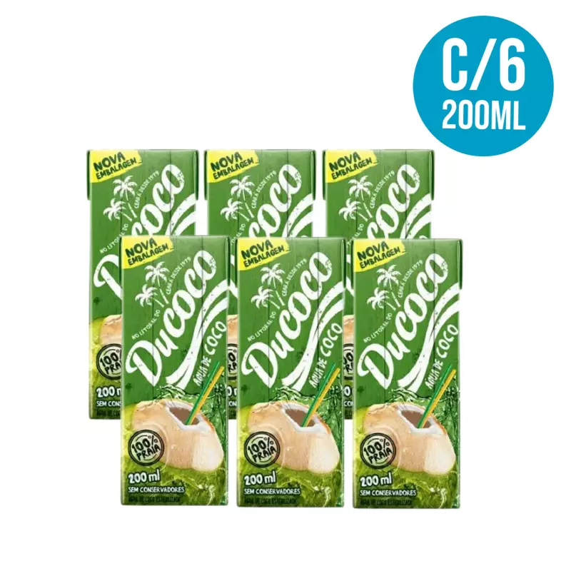 Água de DuCoco 200ml C/6