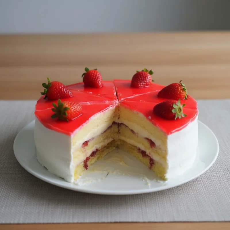 Bolo de NINHO COM MORANGO