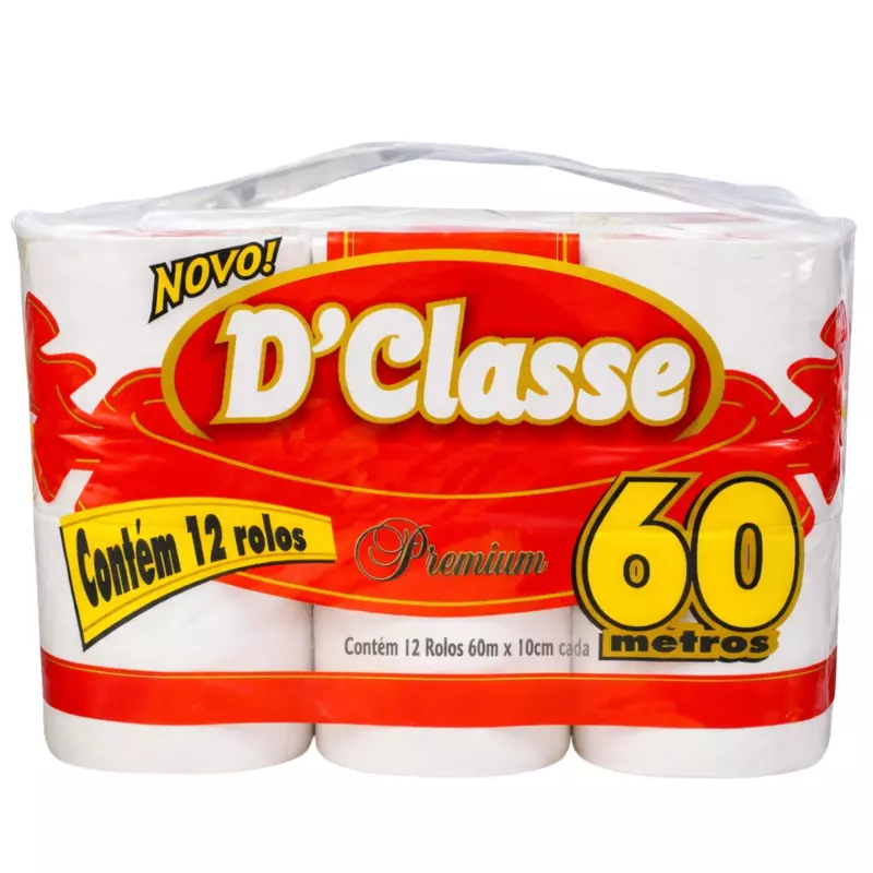 Papel higiênico folha dupla 12un
