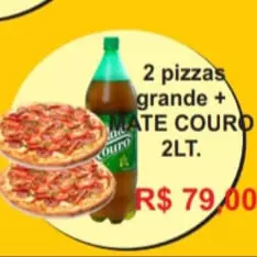 02 Pizza grande e mate couro  02 lts
