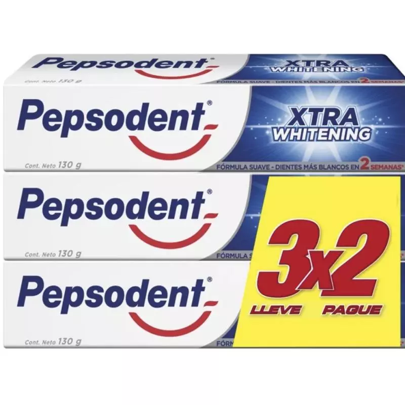 Pepsodent Xtra whitening 3x130grs