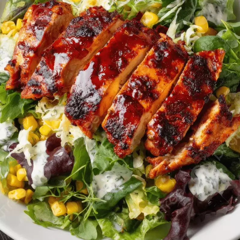 Ensalada pollo bbq
