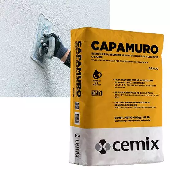 Estuco capamuro cemix