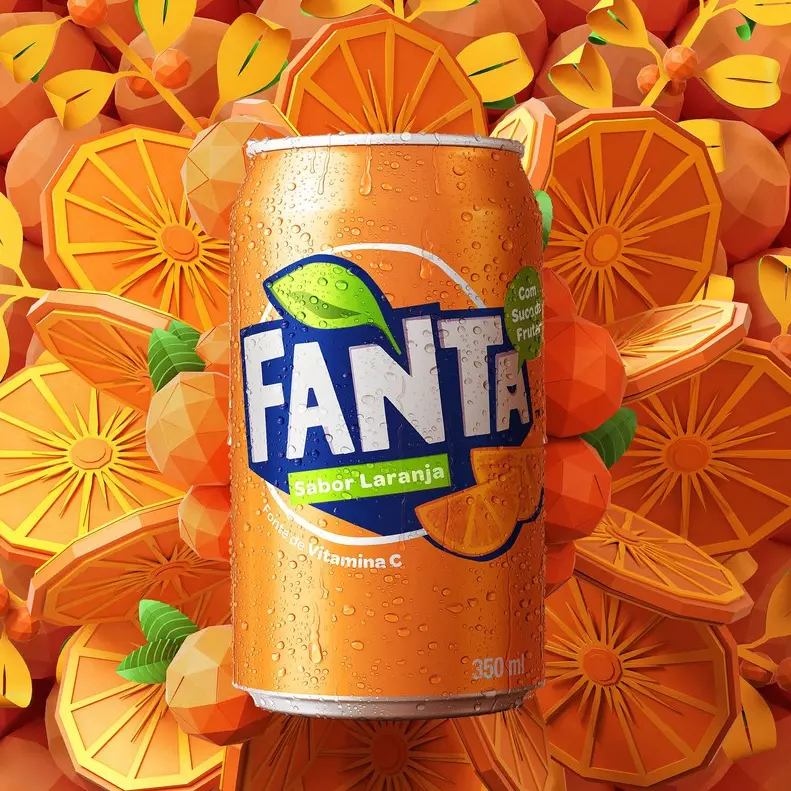 Fanta Laranja Lata 350ml
