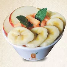 Banana + Mamão + Maçã + Leite condensado