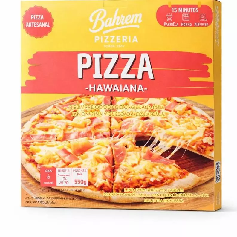 Pizza Pre Cocida Hawaiana