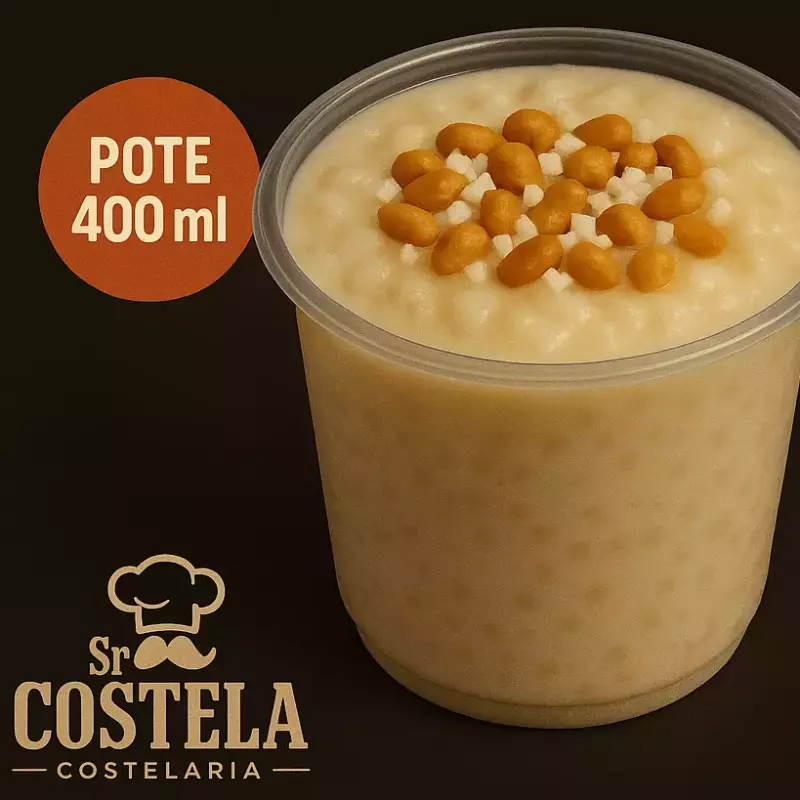 Canjica com amendoim