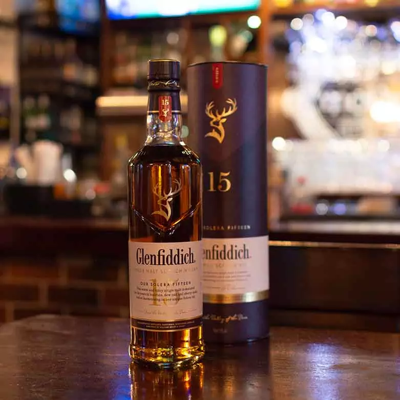Trago de Glenfiddich 15 Years