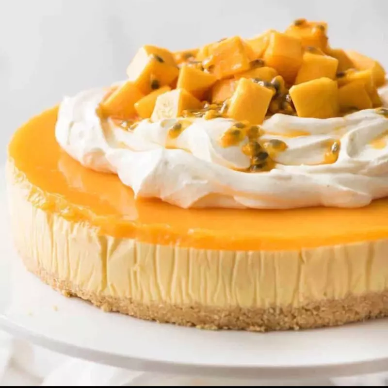 Cheescake de mango maracuyá