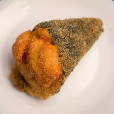 4 Peças Mine Temaki Frito Salmão