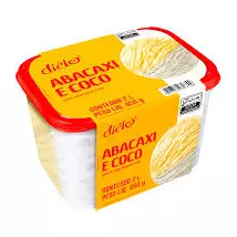 SORVETE DIÊLO ABACAXI E COCO