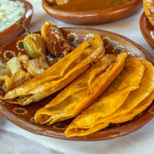 Taco de birria dorado