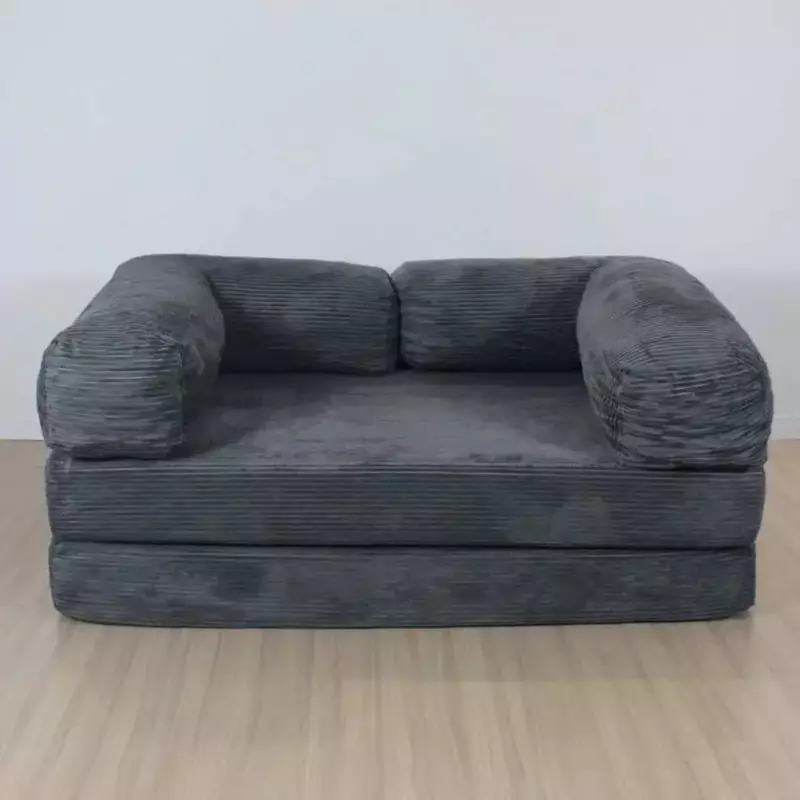 Sillon modelo Teddy comprimido gris