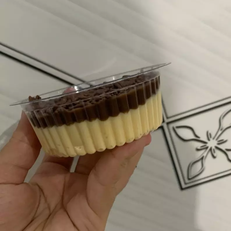 mouse de maracujá com granulado