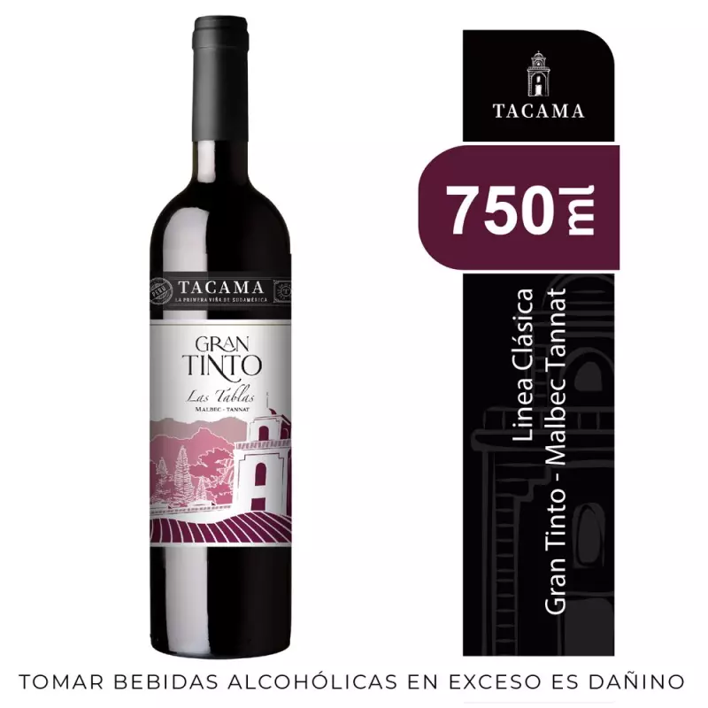 VINO TACAMA GRAN TINTO 750 ML