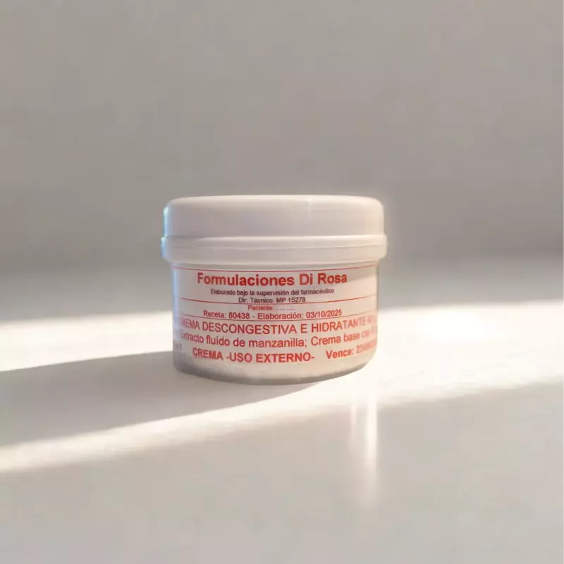 Crema hidratante y descongestiva