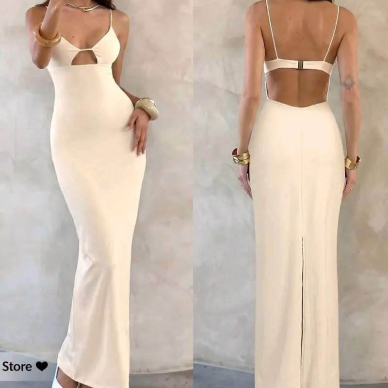 Vestido beige