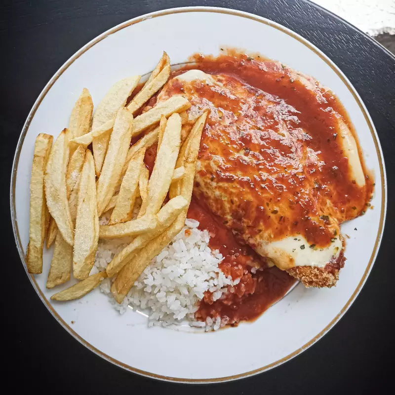 Contra filé a parmegiana