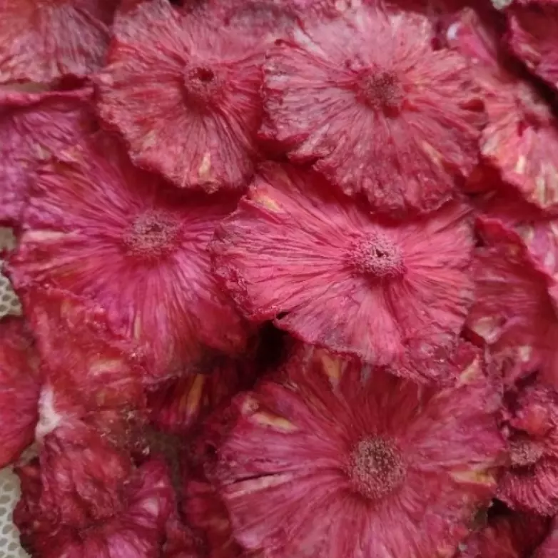 Abacaxi desidratado rosa