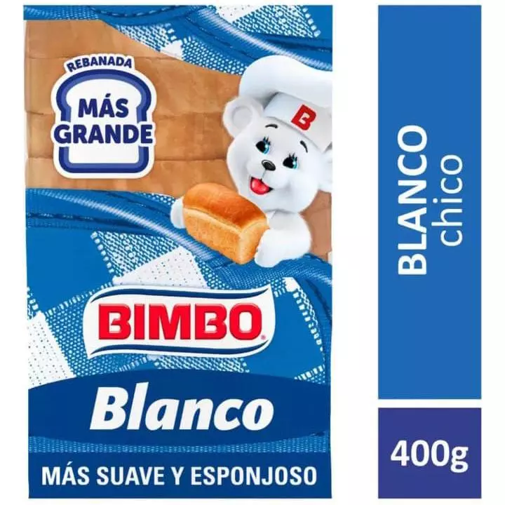 Pan Bimbo Blanco 400gr