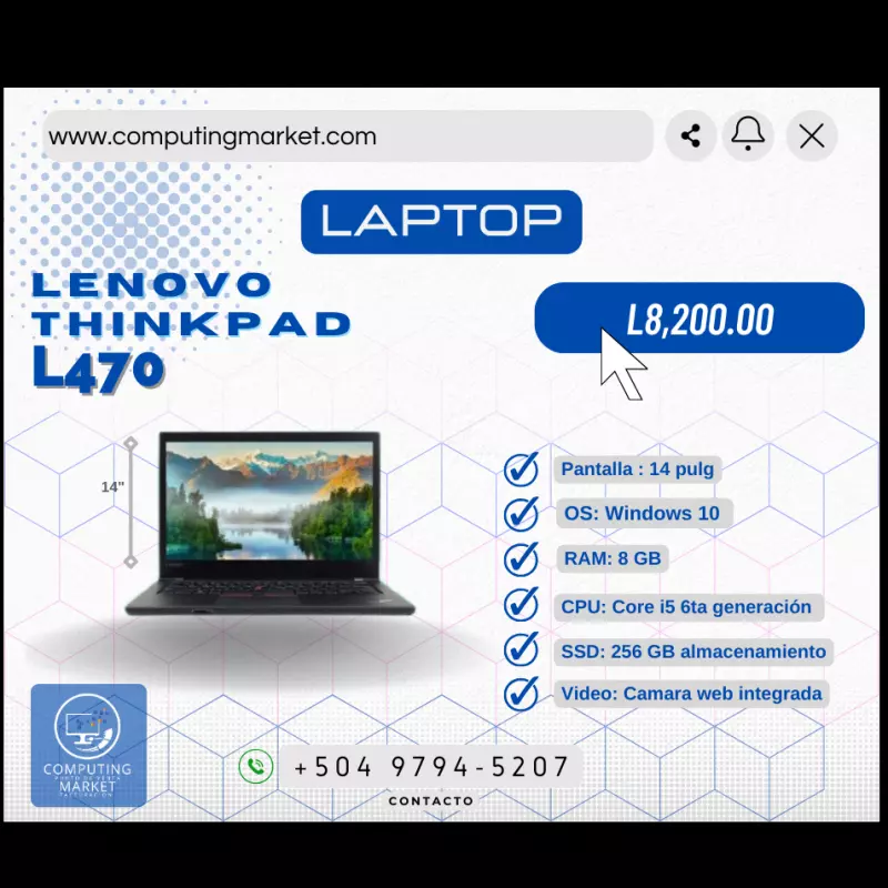Laptop Lenovo Thinpad L470