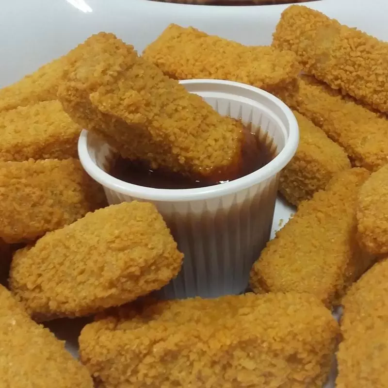 Nuggets de frango +molho barbecue