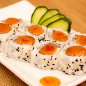 Uramaki com geléia pimenta