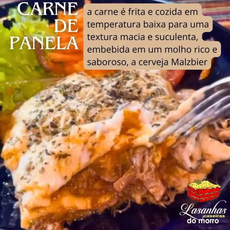 Carne panela ao molho branco - 600gr