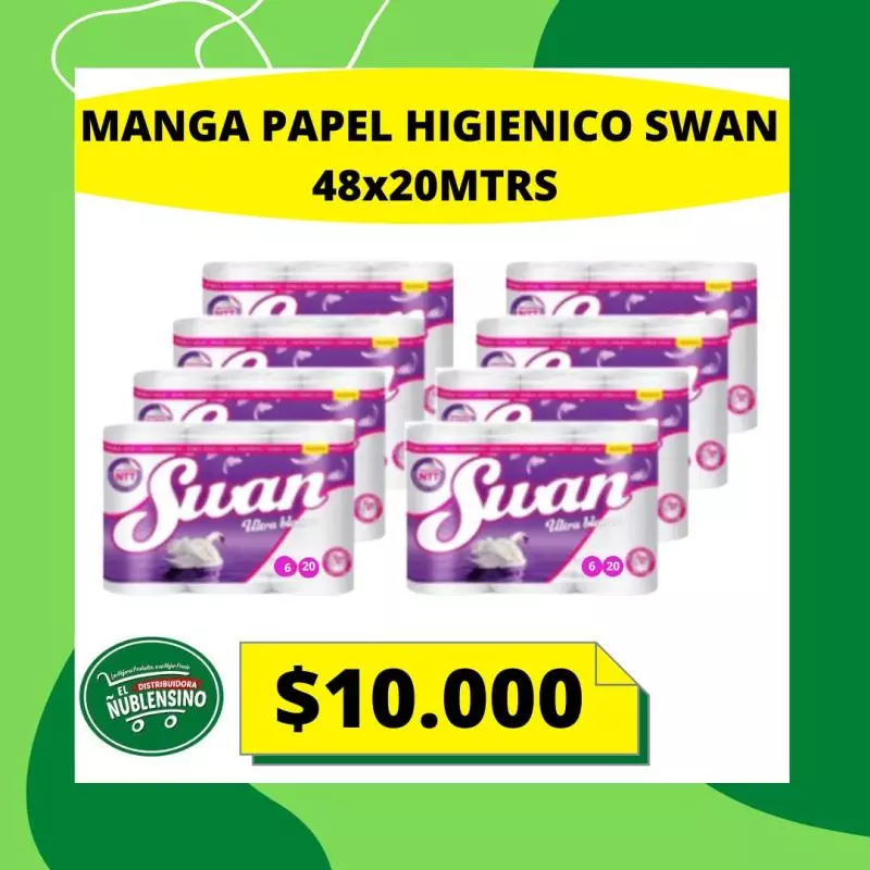 Manga papel higiénico swan 48x20metr