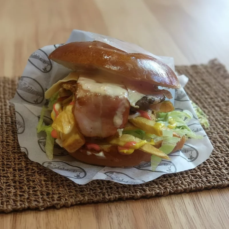 BURGER PEPA + PEPSI 450ML