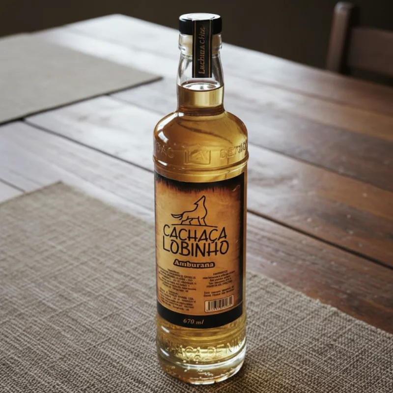 Cachaça lobinho sucupira -670ml