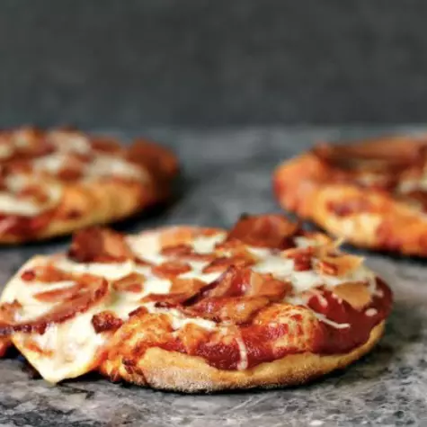 Mini Pizza de Bacon