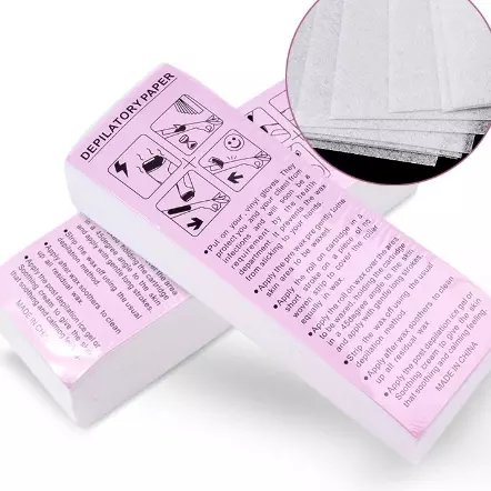 Tiras de papel para aplicar cera 100