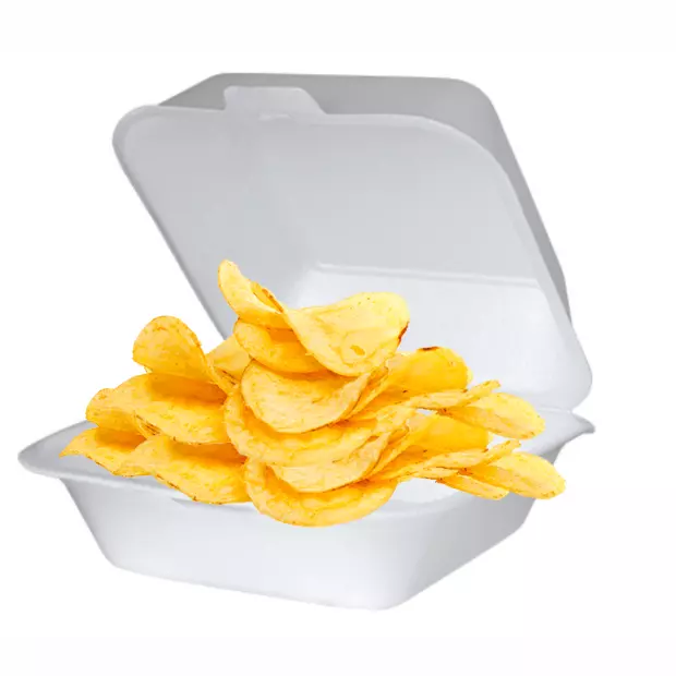 Porção de batata chips