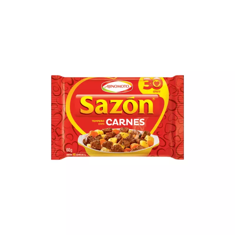 Sazon carnes 12 sachês 60g