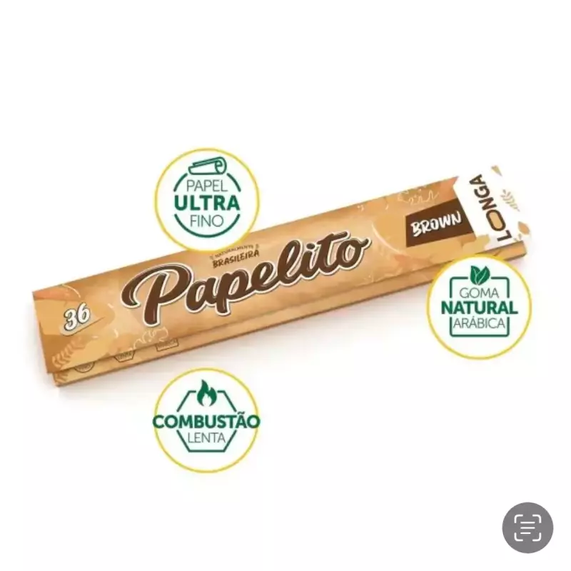 Seda papelito marrom longa