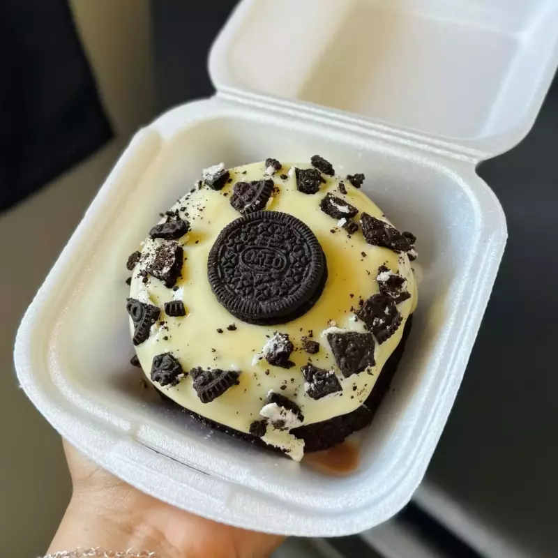 Mini vulcão de oreo