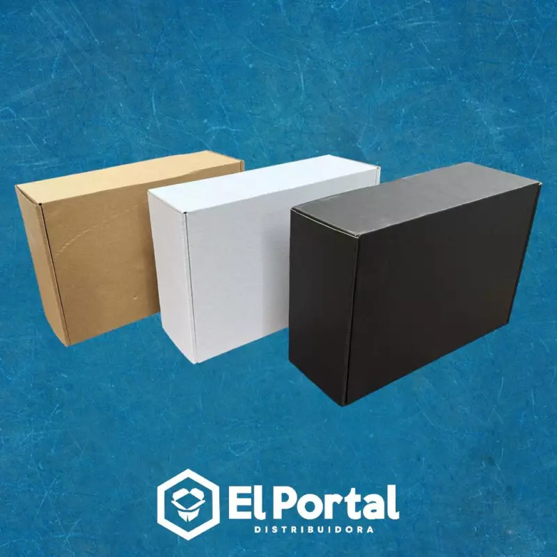 Caja autoarmable / Negra-blanca-cafe