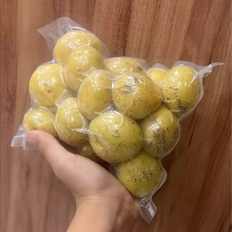 Batata bolinha temperada