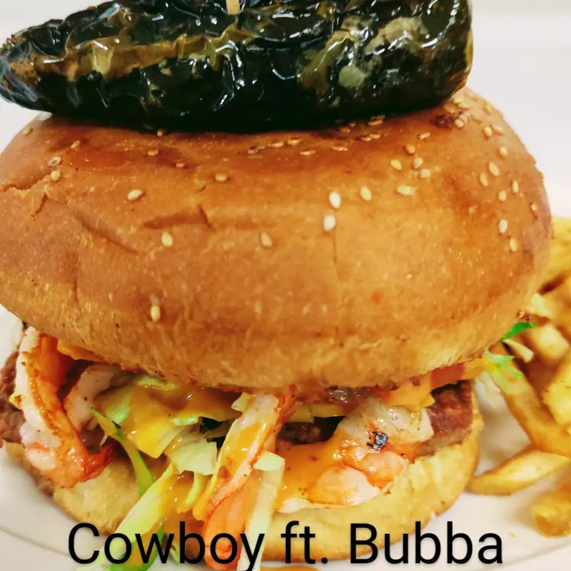 HAMBURGUESA COWBOY FT BUBBA 🐮🍤