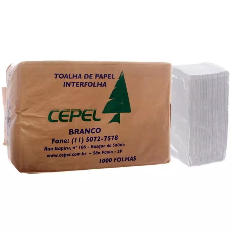 Toalha de papel banheiro Branco un.