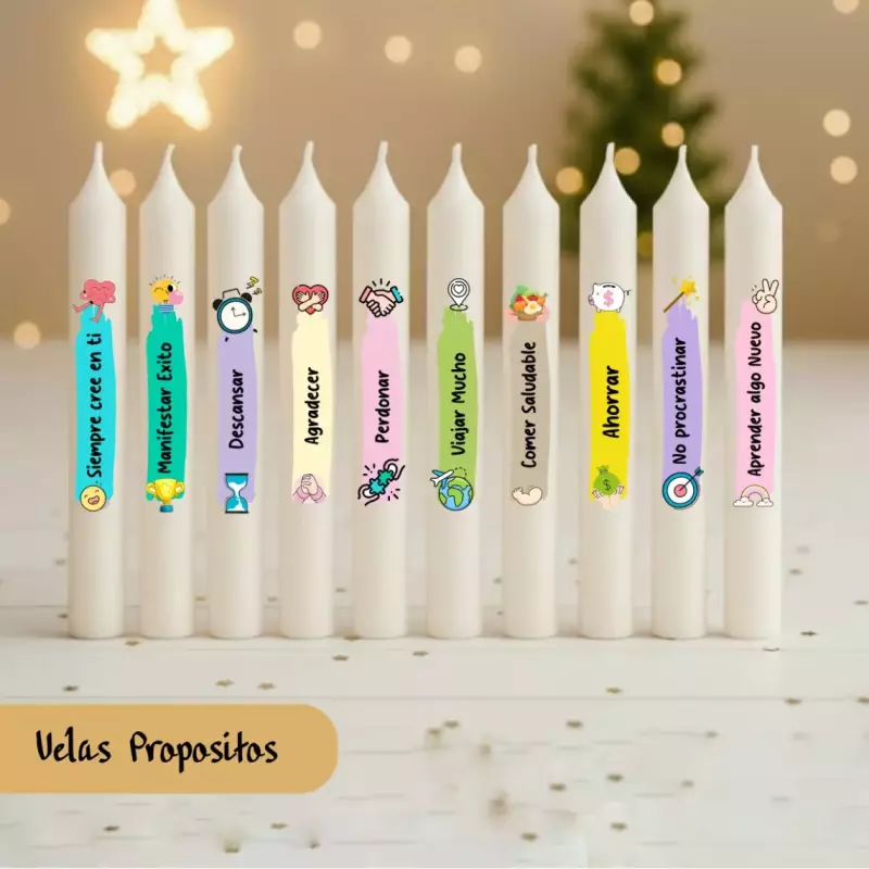 Vela 15cm paq x10 proposito premium