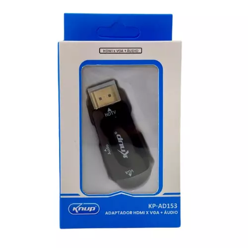 ADAPTADOR HDMI X VGA/AUDIO KP-AD153